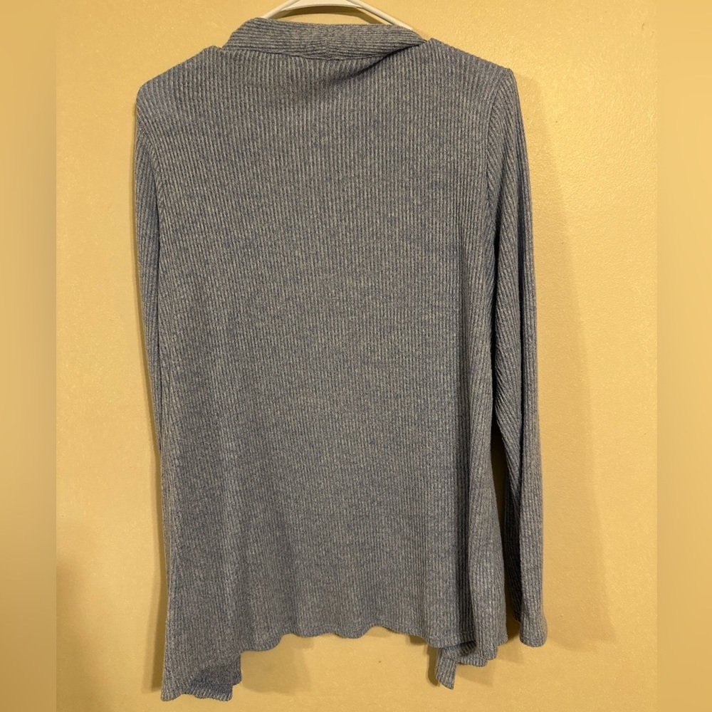 Nine West Light Blue Open Cardigan Size Medium - Picture 2 of 5